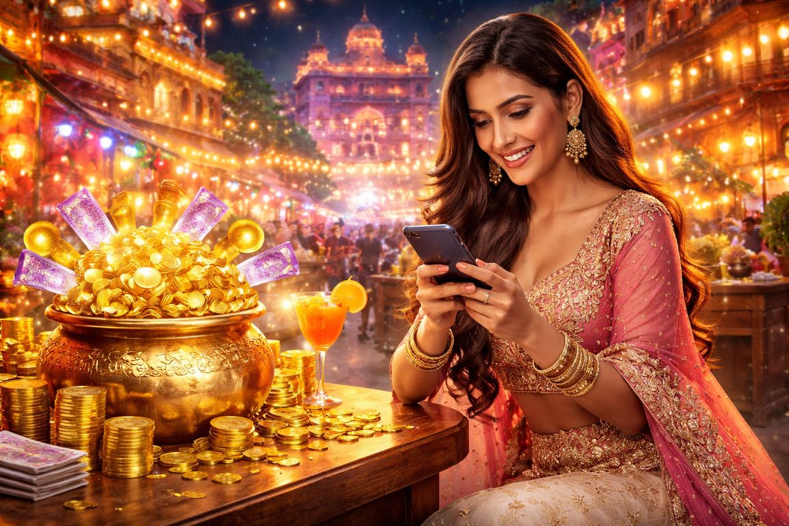 Indian currency and VIP bonus concept for betting