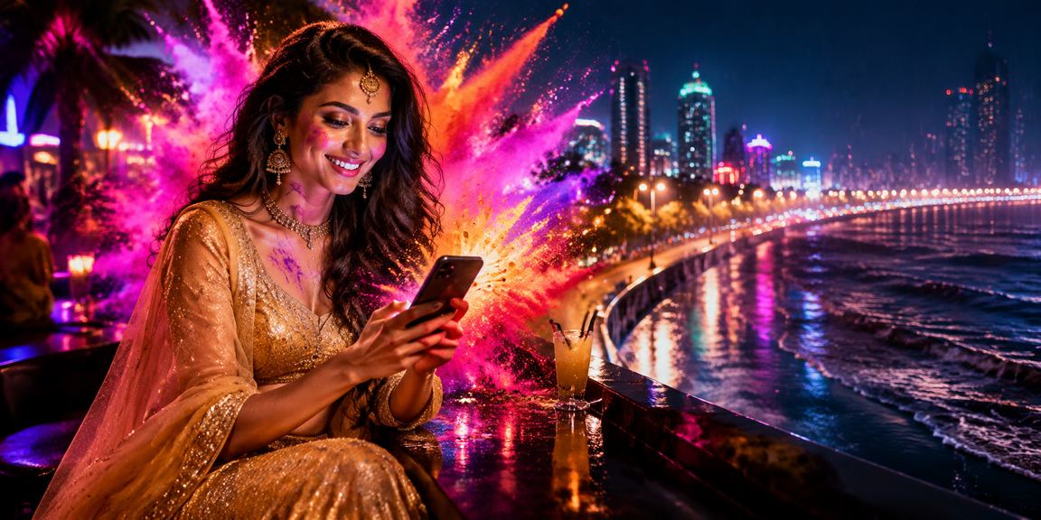 Mobile casino gameplay in Mumbai showing convenient entertainment