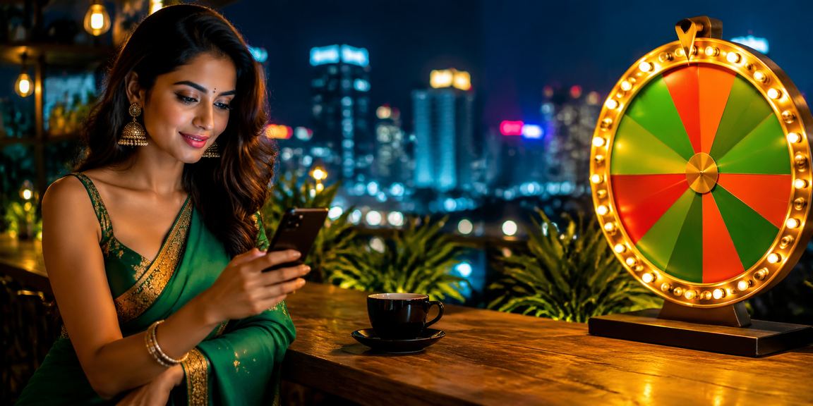 User navigating roulette game on mobile device